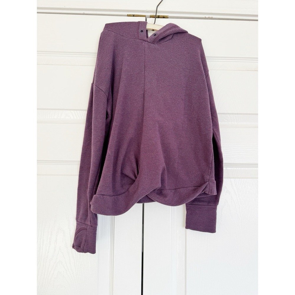 Athleta Girl Purple Criss Cross Hoodie Sweatshirt